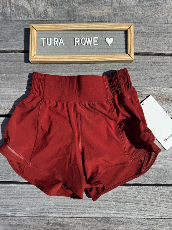 lululemon athletica Pants - Lululemon Hotty Hot High Rise Lined Short 2.5" Cranberry Charm Size 0 NWT